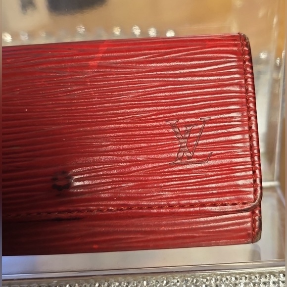 LV BUNDLE Epi red key holder and Elise wallet and dust bag  Authentic - Picture 13 of 15